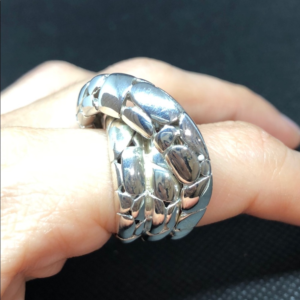 John Hardy Overlap Band ring - Picture 3 of 9